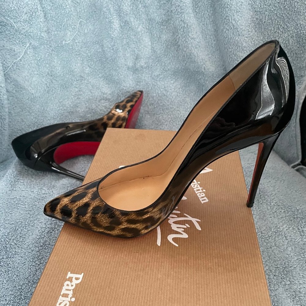 Christian Louboutin Piggale Follies Leopard Degrade Pumps US size 7